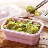 4 Pcs Collapsible Silicone Microwave Food Container.