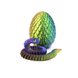 3D Printed Rotating Moveable Stress Relief Action Figure Snake And  Egg