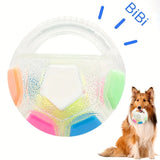 Pet's Soccer Ball With Carrying Handle For Throwing