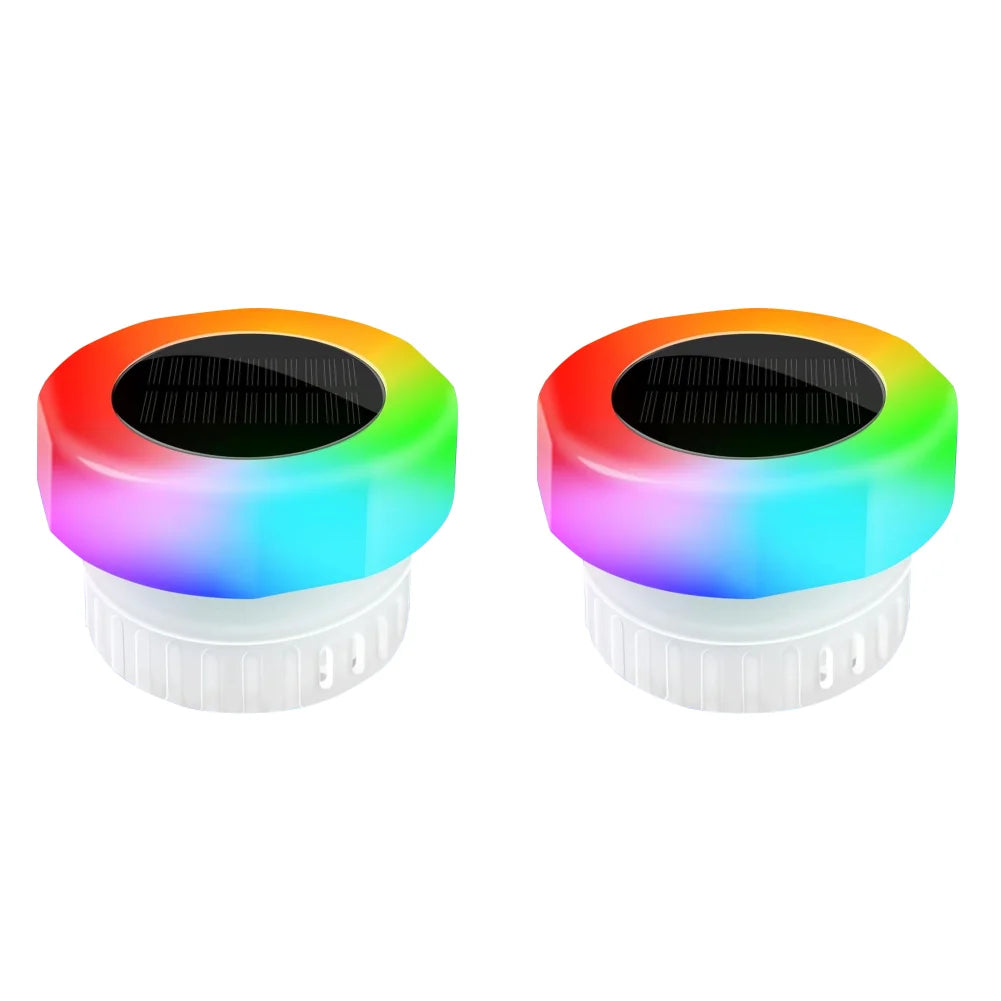 Solar Floating Chlorine 3 Inch Dispenser with Colorful Light