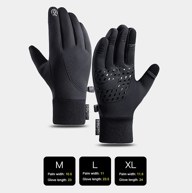 Men's Fleece Waterproof Winter Gloves