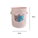 Foldable Canvas Cartoon Animal Laundry Basket OR Toy Storage.