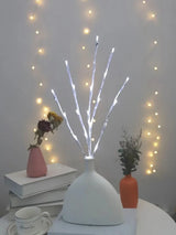 1 PC Battery Operated 20 LED  White Birch Branch Lights