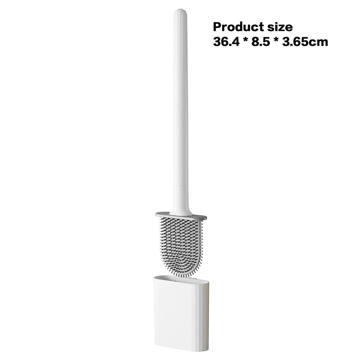 Silicone Toilet Brush Set with Holder