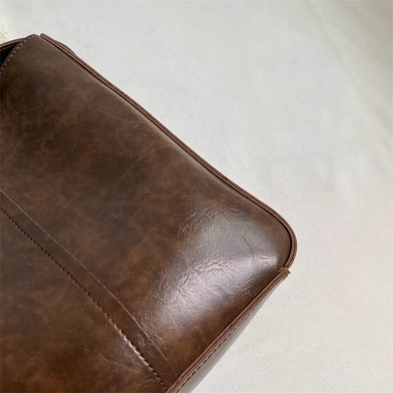 MOODS PU Leather Shoulder Tote Bag