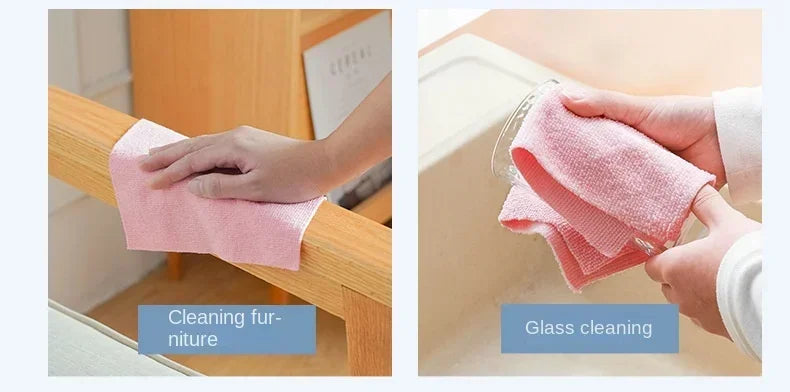 20 Reusable Microfiber Cleaning Sheets Per Towel Rolls