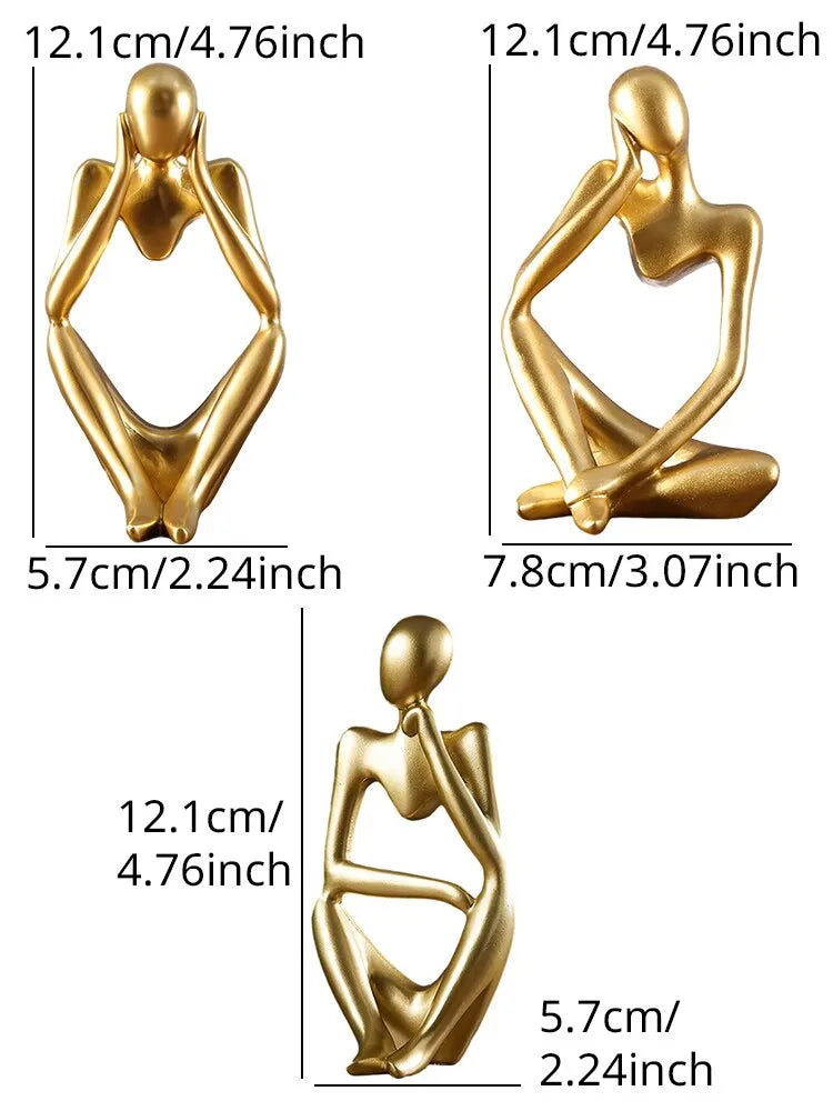 1pcs Nordic Mini Shaped Abstract Figurines.