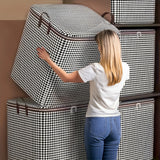 Large Capacity Folding Stackable Storage Boxes With Handles