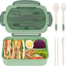 1pc Insulated Microwavable Sealed Lunch Box With Compartments