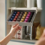 Adhesive Space-Saving Capsule Coffee/Tea Bag Storage Rack