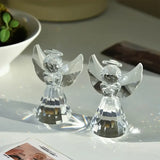 Crystal Christmas Angel Statue