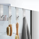 Stainless Steel Glass Door Hanger And Hooks With EVA To Avoid Anti-Scratch and Anti-Skid.