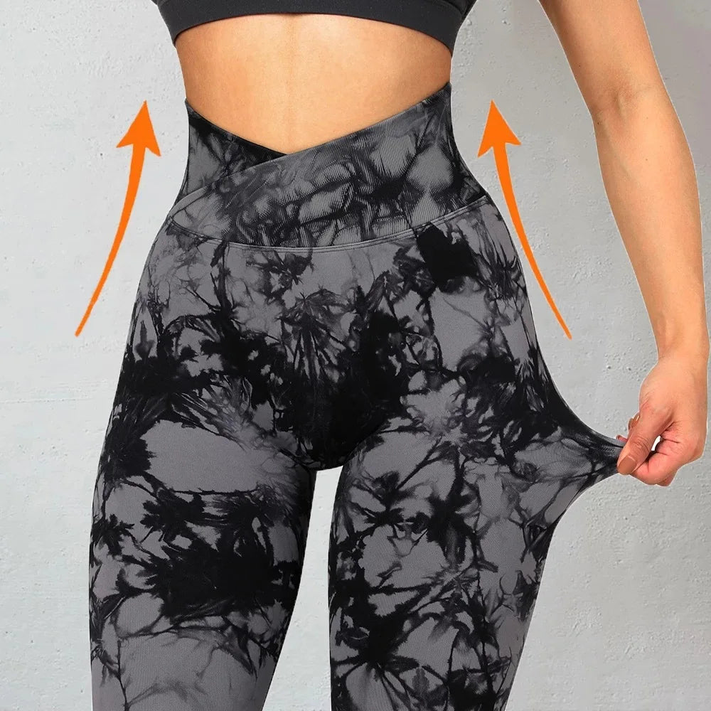 Tie Dye High Waist Yoga Leggings