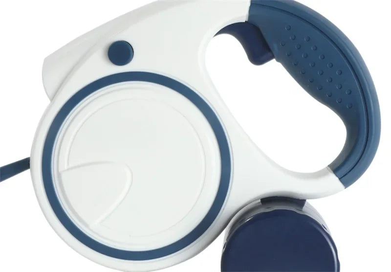Automatic 5M Retractable Dog Leash For Small-Medium Pets With Bag Holder