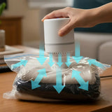 Mini Air Pump/Suction Vacuum Bags With American Standard Plug