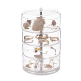 Transparent Rotatable Jewelry Organizer Box