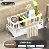 Plastic Multi-Functional Sink Organizer for Kitchen & Bathroom