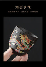 1pcs Tea Cup Changes Color In Hot Water To Dragon Or Phoenix