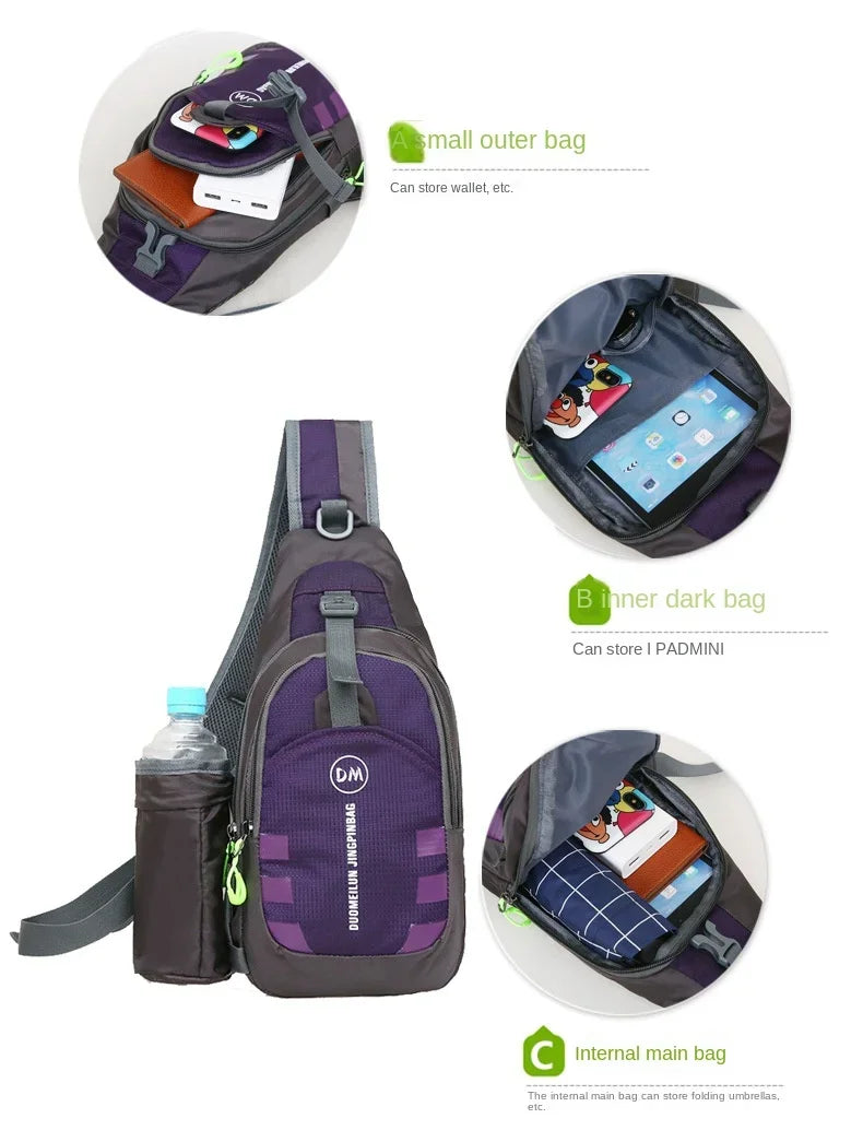 Fashion Men Women Handbag Sport Belt Waist Pack Pouch Shoulder Bag Water Bottle Holder Bag for Running Jogging Hiking