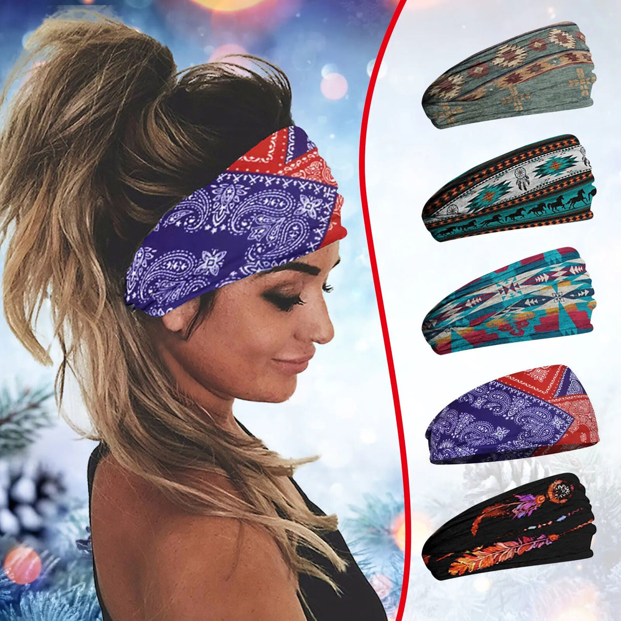 Women's Printed Head Band.