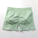 NCLAGEN 4.5" Women's  Low Ribbed Band Scrunch Butt Seamless Impact Shorts