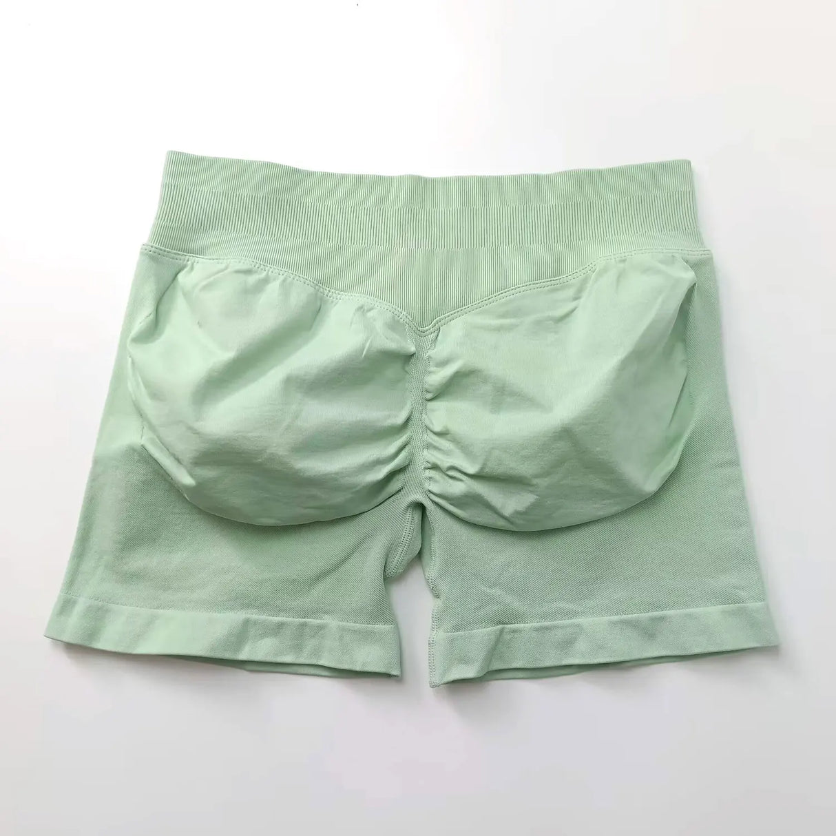 NCLAGEN 4.5" Women's  Low Ribbed Band Scrunch Butt Seamless Impact Shorts