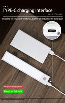 Rechargeable, LED Motion Sensor Night Light. Magnetic for Light Under Kitchen Cabinet Or Closet.