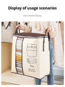 1Pc Fabric Storage Bag With Clear Window For All Household Items.