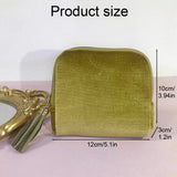 Velvet Travel Jewelry Pouch With Zipper