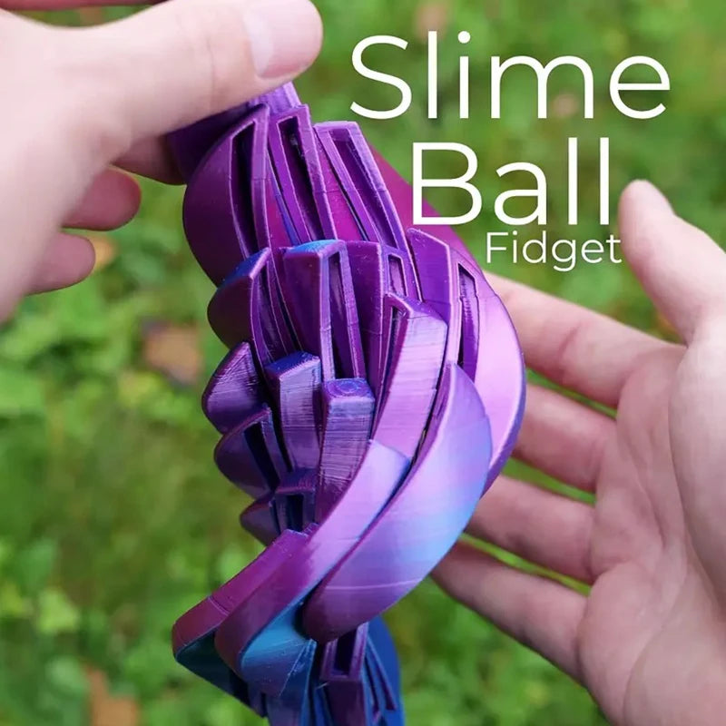 【MQ124】3D Printed Slime Ball Fidget With Rotating Design For Anxiety Relief