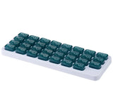Portable 31 Days Medicine Box With Detachable Compartments