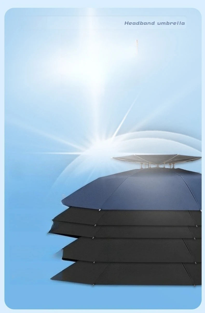 Head Mounted Sunshade Or Rain Umbrella Hat