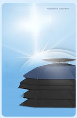 Head Mounted Sunshade Or Rain Umbrella Hat