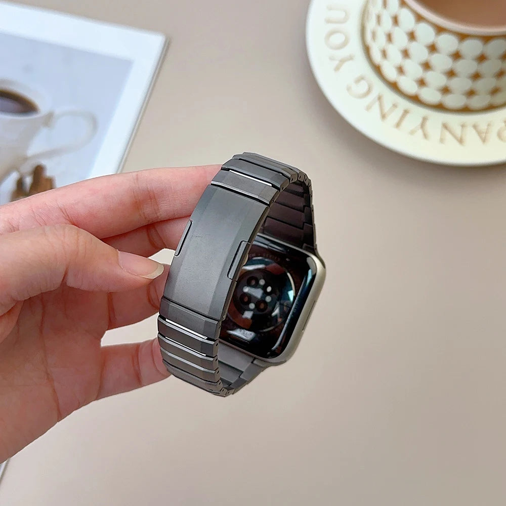 Stainless Steel Quick Fit Watchband for Apple Watch Ultra 2 1 49mm 10 46mm Series 9 8 7 6 5 4 45mm 44mm