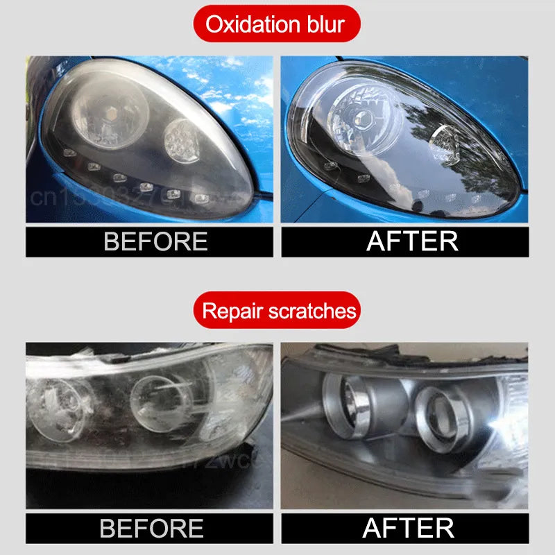 Car Headlight Renewal Polish.