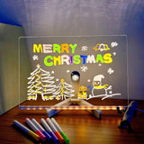 Acrylic Dry Erasable Lighted Board with Colors & Stand