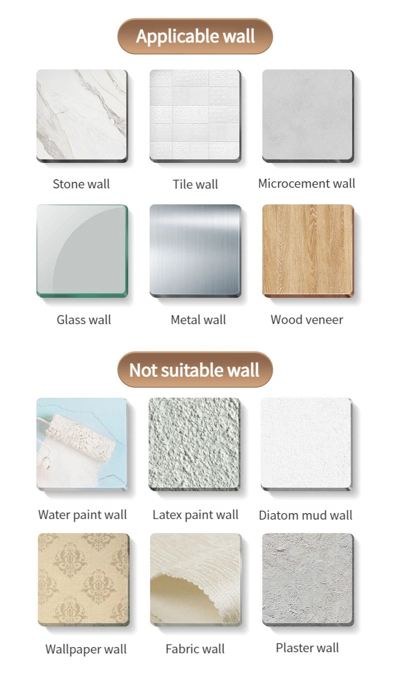 Wall Mounted Triangle/Rectangle Suction Cup Shelf Great For Showers Or Kitchens