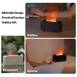 LED Simulation Flame Aroma Diffuser Mini Air Humidifier Machine With Timer