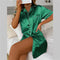 Women's Silk Satin Shirt Loungewear