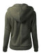 Women 's Winter Lamb Fleece Hoodies With Zipper