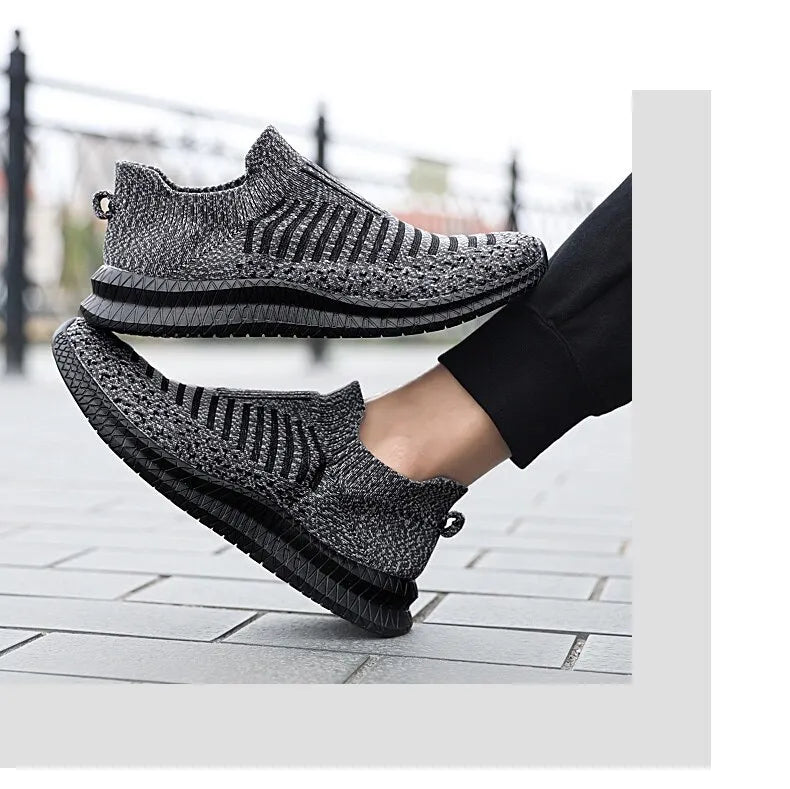 Men's Breathable Slip On Walking Sneakers.