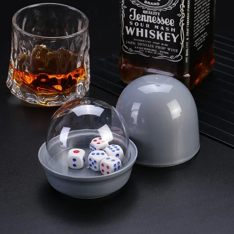 5pc Enclosed Dice Cup