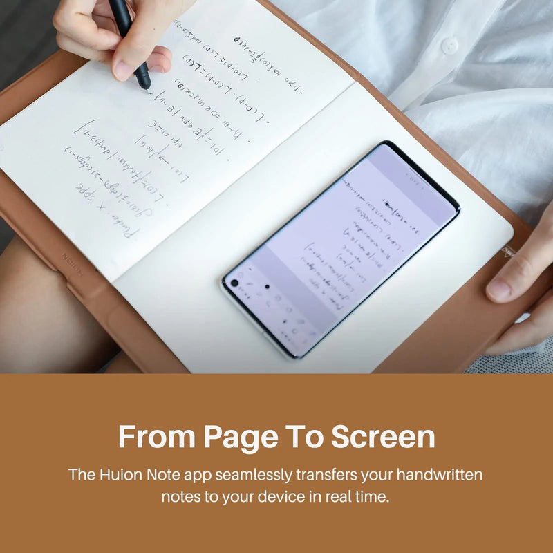 HUION Note 2-in-1 Bluetooth Wireless Digital Drawing Notebook With Battery-free Pen