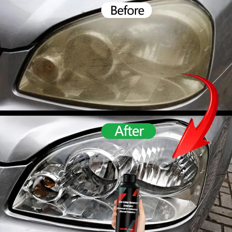 Car Headlight Renewal Polish.