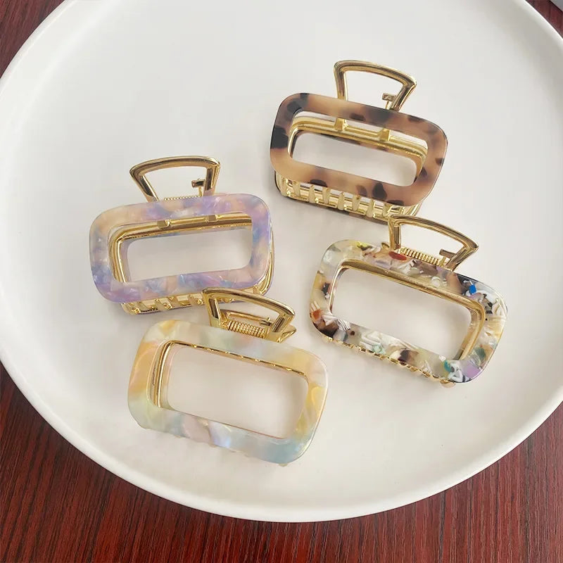 Small Colorful Elegant Acrylic Hair Clpsl