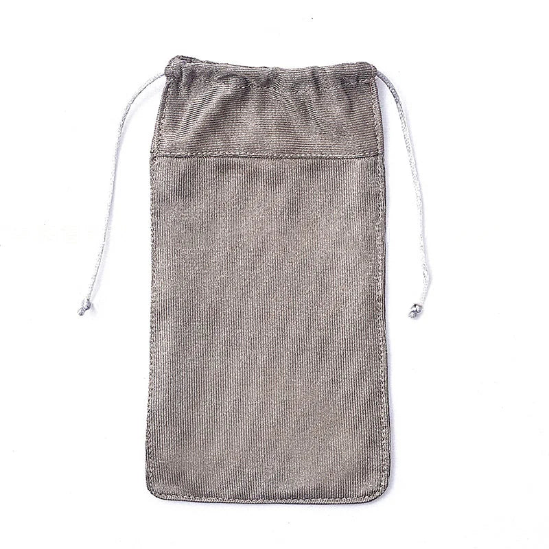 Silver Fiber RF Signal Blocker Cell Phone Bag