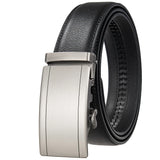 Men's Leather Belt With Automatic Buckle