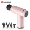 SANLEPUS Portable USB/ LCD deep tissue percussion massage gun for aching muscles.