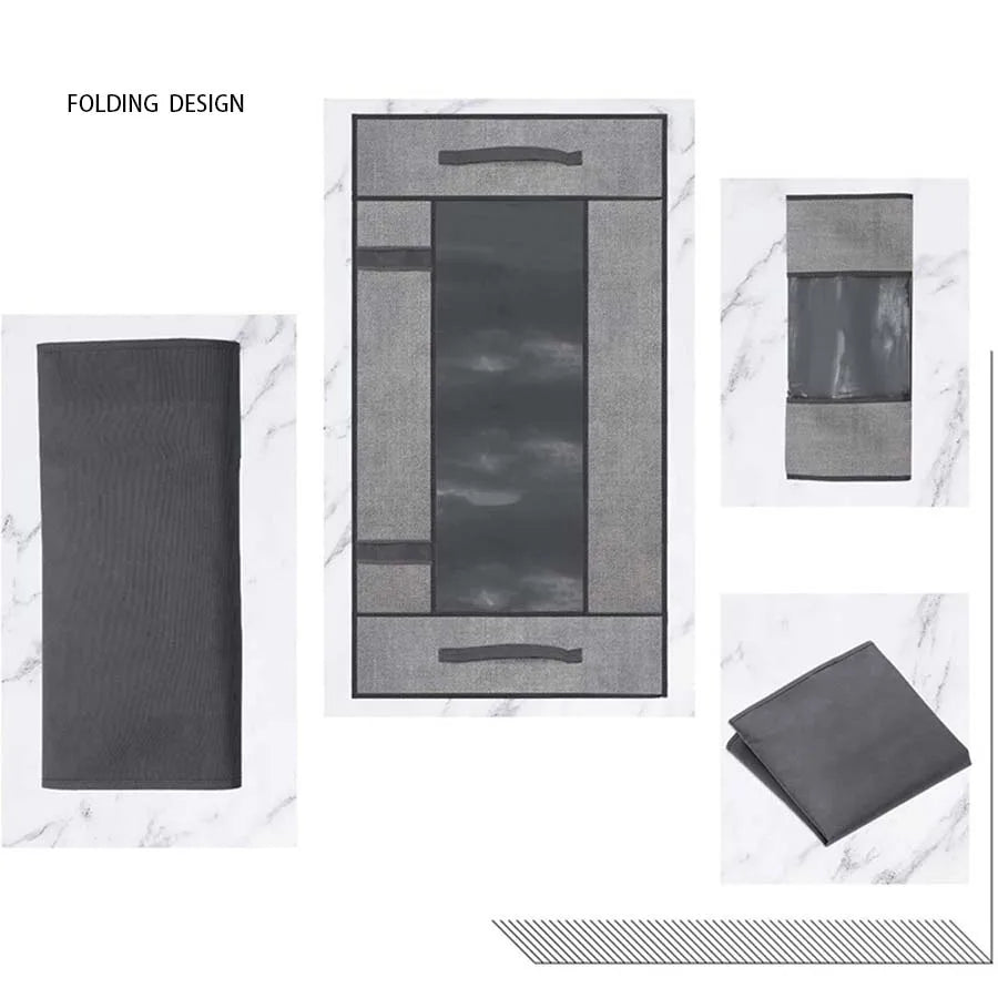 Storage Bag With Cover That Fits Under the bed With 4 Reinforced Handles