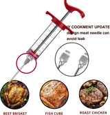 Meat Syringe With 3 Marinade Injector Needles For Chicken Or Turkeys
